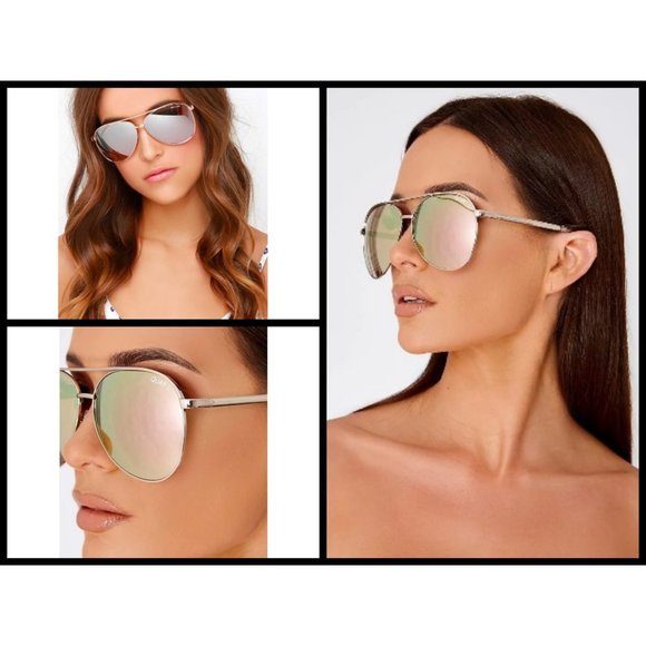 💕QUAY💕 Vivienne Mirror Aviator Sunglasses - Picture 5 of 8